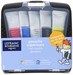 Lefranc & Bourgeois Gouache Tubes of Paint Set, Multi-Colour, Multicoloured, Palette Box - 5 Farben