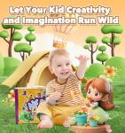 Wolwefa Air Dry Clay for Kids, 60 Colors Air Dry Modeling Clay, Molding Clay for Sculpting,Non-Sticky Soft, Sculpting Tools Guide, Arts Crafts for Kids Ages 8-12