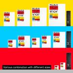 MEEDEN Stretched Canvas, 16 × 20 Inch, Pack of 6, Blank White Canvases for Painting, 100% Cotton, 8 oz Gesso-Primed, Pre-Stretched Canvas for Acrylic Oil Pouring & Airbrushing Painting