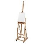 Creative Mark Savannah Studio Easel - Portable Lightweight Art Easel with Adjustable Angles with Wheels - Ideal for Artist, Perfect for Painting - Storage Drawer - Natural Finish - Ideal for Artist