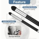 Blending Sponge Pen, Double Headed Rub and Buff Washable Reusable Blending Stump, Sketch Wipe Drawing Art Blenders for Artist Highlight Shadow Tool, 12 Pcs