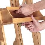 Creative Mark Savannah Studio Easel - Portable Lightweight Art Easel with Adjustable Angles with Wheels - Ideal for Artist, Perfect for Painting - Storage Drawer - Natural Finish - Ideal for Artist