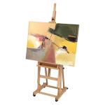 Creative Mark Savannah Studio Easel - Portable Lightweight Art Easel with Adjustable Angles with Wheels - Ideal for Artist, Perfect for Painting - Storage Drawer - Natural Finish - Ideal for Artist
