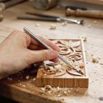 Sibba 3Pcs Clay Needle Tools, Polymer Pottery Carving Tools Sculpting Ceramics Supplies, Sculpture Feather Pin Carving Knife Needle Texture Tool, Air Dry Clay Tool for Dotting Trimming