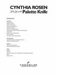 CYNTHIA ROSEN: STILL LIFE WITH PALETTE KNIFE - Learn New Skills from a Master, Art Improvement, Art Instruction, Art Education, Become a Better Artist.