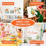 Shuttle Art Painting Canvas Panel, 52 Multi Pack, 5x5, 6x6, 8x8, 10x10 inch (13 PCS of Each), 100% Cotton Art Canvas Board Primed White, Blank Canvas for Kids Adults for Acrylic Oil Painting