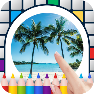 Beautiful Beaches Color by Number - Free Pixel Art Game - Coloring Book Pages - Happy, Creative & Relaxing - Paint & Crayon Palette - Zoom in & Tap to Color - Share Creations with Friends!