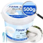 Upgraded Air Dry Clay, Multi-Purpose Foam Clay for Adults and Kids, High Density and Quality Modeling Clay for Cosplay, Arts & Crafts, Super Safe Materials, Perfect Model Magic Gifts, 17.6 oz (White)