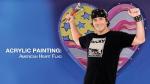 Acrylic Painting: American Heart Flag