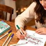 EYEYE Brush Pens for Calligraphy, Soft Tip 24 Colors Set with Blender Marker, Ideal for Drawing, Lettering, Journaling, Sketching & Illustration, Art Supplies for Artists