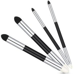 4 Pcs Artist Blending Sponge Pens, Dual Tip Universal Blendings Sponge Pen, Reusable Sketch Wipe Drawing Art Blendings Pen Brush Oil Pastel Blending Tools for Artist Highlight Shadow Detail Correcting