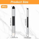 4 Pcs Artist Blending Sponge Pens, Dual Tip Universal Blendings Sponge Pen, Reusable Sketch Wipe Drawing Art Blendings Pen Brush Oil Pastel Blending Tools for Artist Highlight Shadow Detail Correcting