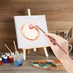 LISHINE 24 Pack Small Stretched Canvas for Painting 6x6 inch, 2/5'' Profile Blank Canvas for Painting, Small Blank Paint Canvas for Art, Acrylics, Oils & Other Painting, Pre-Primed