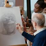 4 Pcs Artist Blending Sponge Pens, Dual Tip Universal Blendings Sponge Pen, Reusable Sketch Wipe Drawing Art Blendings Pen Brush Oil Pastel Blending Tools for Artist Highlight Shadow Detail Correcting