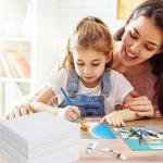 LISHINE 24 Pack Small Stretched Canvas for Painting 6x6 inch, 2/5'' Profile Blank Canvas for Painting, Small Blank Paint Canvas for Art, Acrylics, Oils & Other Painting, Pre-Primed