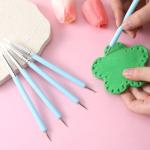 9 Pcs Dotting Tools, Polymer Clay Tools Silicone Sculpting Tool, Double-Ended Ceramic Clay Ball Stylus Dot Painting Tool for Rock, Nail, Drawing, Modeling, Embossing Art