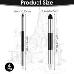 4PCS Artist Blending Sponge Pen, Dual Tip Sketch Rubbing Sponge Brush, Reusable Washable Oil Pastel Blending Tools for Artist Highlight, Shadow, Detail Correcting, Blending-Stumps for Drawing