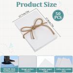 50 Sheets Textured Paper 5 x 7 inch Deckle Edge Watercolor Paper, Cold Press Watercolor Papers 140lb/300 GSM Rough/Textured Handmade Papers for Watercolors, Wedding Invitations, Cards, Crafts