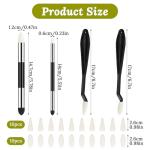 24pcs Blending Sponge for Drawing Artist Blending Stump and Sponge Pen, Double Headed Drawing Art Pencil Sketch Scrapers Tools with Washable Rubbing Head for Lightening and Highlight