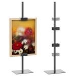 HzTinT 1PCS Tabletop Picture Frame Stand,Heavy Metal Base Adjustable Size Table Easels for Display,Picture Frame Holder Art Display Stand for Signs, Canvas