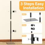 HzTinT 1PCS Tabletop Picture Frame Stand,Heavy Metal Base Adjustable Size Table Easels for Display,Picture Frame Holder Art Display Stand for Signs, Canvas