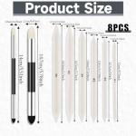 8Pcs Artist Blending Sponge Pen Dual Tip Blending Stumps and Tortillions Sketch Rubbing Tools Reusable Drawing Art Blending Tools for Artist Professional Sketch Drawing Blending Lightening & Highlight