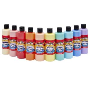 Cra-Z-Art Pastels Washable Tempera Paint For Kids Bulk Pack 10ct, Assorted Soft Pastel Colors Tempera Paint Set 8oz each bottle, Back To School Teachers Supplies