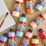 Cra-Z-Art Pastels Washable Tempera Paint For Kids Bulk Pack 10ct, Assorted Soft Pastel Colors Tempera Paint Set 8oz each bottle, Back To School Teachers Supplies