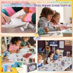 Crtiin 100 Pack Back to School Erasers Bulk Small White Erasers for School Composition Books Design Pencil Eraser Art Eraser for Kids Drawing Bulk Classroom Office Home