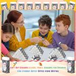 Crtiin 100 Pack Back to School Erasers Bulk Small White Erasers for School Composition Books Design Pencil Eraser Art Eraser for Kids Drawing Bulk Classroom Office Home