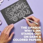 SAKURA Gelly Roll Classic Gel Pens, Opaque White Ink, Ass't Tips 05/08/10, 6 PK 57461