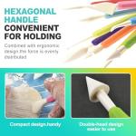 KornaDoz 9 Pcs Double Head Clay Sculpting Tools Kit, Versatile for Pottery Carving, Ceramic & Modeling Clay, DIY Crafts Projects for - Assorted Colors