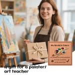 Art Palette Brooch Pin for Painter Valentines Gift for Artists Wife Girlfriend Painter Birthday Gifts for Daughter Son Paintbrush Brooch Art Teacher Appreciation Gifts for Men Women Artist Lapel Pins