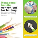 CeroDimo 9 Pack Clay Sculpting Tools Set Double End Pottery Modeling Tools Clay Carving and Shaping Tools Air Dry Clay Tool Kit for DIY Craft Projects Polymer Clay Tools Assorted Colors