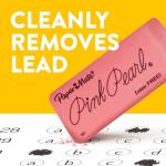 Paper Mate Erasers | Pink Pearl Large Erasers, 12 Count