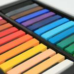 VIOLETTO Long Soft Pastels Set - 24 Vibrant Colors, Acid-Free and Non-Toxic, Ideal for Drawing, Blending, and Shading, Perfect for Artists, Students, Beginners and Creative Projects