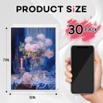 ESRICH 5x7IN Small Canvases for Painting, 30 Pack Mini Canvas Boards for Painting Canvas Primed Acid Free Mini Blank Canvas Panels for Oil Paint,Watercolor,Acrylic Paint,Gouache&Tempera.