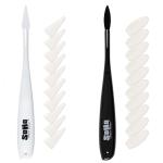 SoHo Urban Artist Pastel Blender Knife - Set of 2-1 Pack - Soft Pastel Blending Tools w/ 20 Mixed Foam Covers - Oval & Pointed Applicator