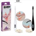 SoHo Urban Artist Pastel Blender Knife - Set of 2-1 Pack - Soft Pastel Blending Tools w/ 20 Mixed Foam Covers - Oval & Pointed Applicator