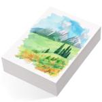 80 Sheets Watercolor Paper Bulk, 110 lb/230 GSM Cold Press Paper White Water Color Paper for Kids Child Students Adults Artists Drawing Wedding Gift Cards(4 x 6 Inch)