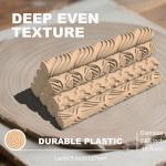 Hokkieam Clay Texture Rollers | 10-Pack Polymer Clay Texture Roller Set for Pottery & Crafting