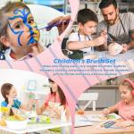 162 Pcs Paint Brushes Bulk, Round Flat Tip Acrylic Paint Brushes Set for Kids Classroom Crafts Oil Watercolor Canvases Face Painting Touch Up