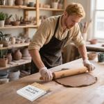 Hokkieam Clay Texture Rollers | 10-Pack Polymer Clay Texture Roller Set for Pottery & Crafting