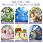 ESRICH Canvas for Painting 12x16, 16 Pack Canvas Boards for Painting Cotton Primed Large Blank Canvases for Kids & Adults, Painting Canvas Panels for Oil, Watercolor, Acrylic Paint, Tempera.