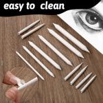 76 PCS Oil Pastel Blending Tools for Drawing, Blending Stumps and Paper Art Blenders Set with 60pcs Replacement Heads, Sponge Pens Sketch Drawing Tools for Highlighting Shadowing