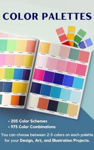 Color Palette Book: 205 Color Schemes, Inspiration for Graphic Designers, Illustrators and Artists, 975 Color Combinations.