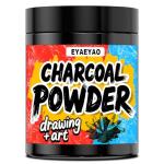 Eyaeyao Charcoal Powder for Drawing - Premium Fine Art Charcoal for Sketching, Shading & Blending - Artist Grade for Pencils, Canvas, Paper - Beginners & Professionals (4 Ounces)