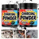 Eyaeyao Charcoal Powder for Drawing - Premium Fine Art Charcoal for Sketching, Shading & Blending - Artist Grade for Pencils, Canvas, Paper - Beginners & Professionals (4 Ounces)