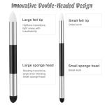 Thinp Blending Stump, 9 Pcs Tortillions Blending Sticks Oil Pastel Blendings Tools with Rub Sponge Pens and Sandpaper Sharpener Oil Pastel Sketch Tool for Charcoal Sketch Drawing