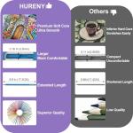 Hureny Colored Pencils for Adult Coloring Books, Set of 72, Oil-Based Core Drawing Pencils, 3.8mm Soft Leads with Adult Coloring Pencils, Professional Art Supplies for Adults, Beginner and Kids